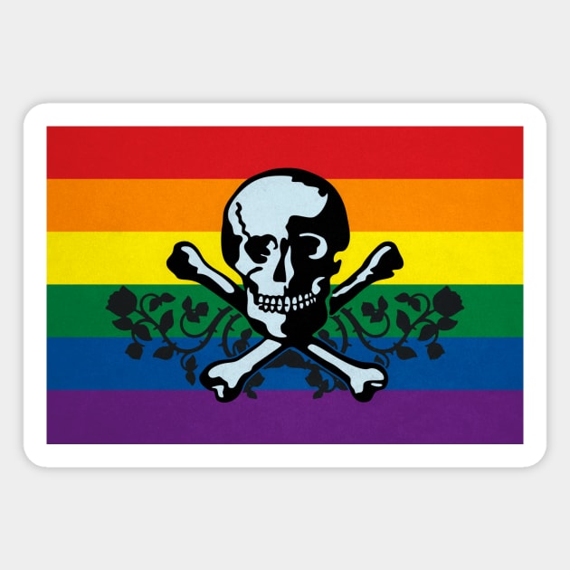 Pride Pirate Flag Magnet by BeSmartFightDirty